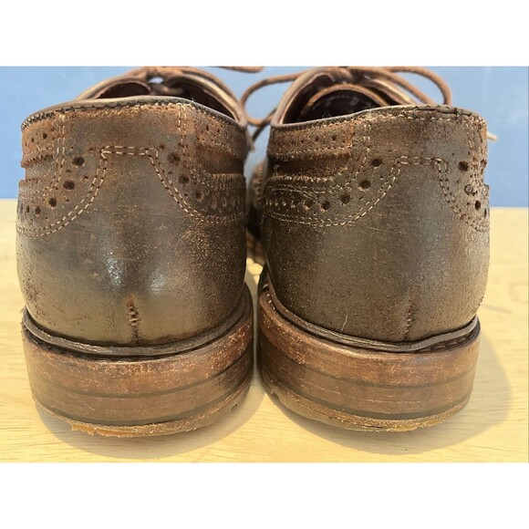 Allen Edmonds Size 8 D Oxfords Shoes Port Washington Leather Brown lace office - Picture 3 of 11